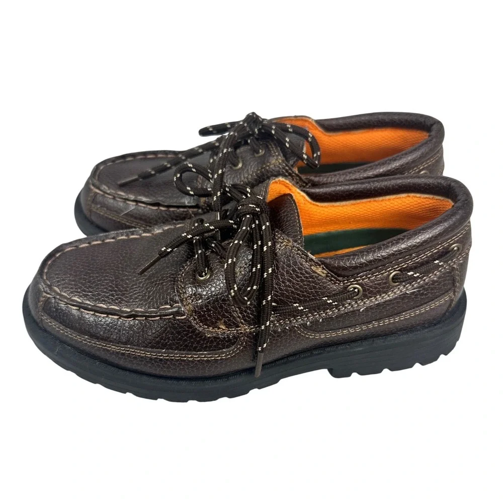 All Man Made Material Shoe Dept Collection Boys Shoe Size 4 Brown Boat Shoes